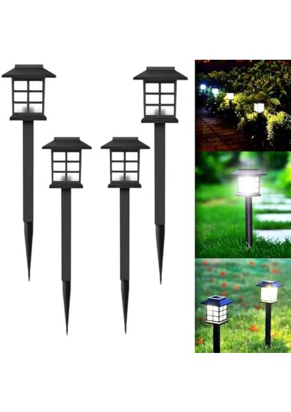 4 Adet Solar Güneş Enerjili, Dış Mekan, Bahçe Aydınlatması, Sevgililer Günü, Peyzaj, Bahçe,, Çit, Balkon Dekorasyonu, Ağaç Için, Su Geçirmez, Fener, Süs, Lamba, Beyaz LED Işık modelleri
