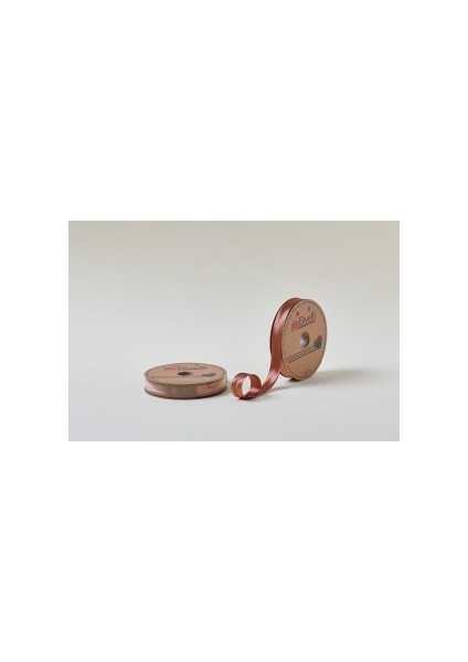 Biye Saten Katlı 064 Kahverengi 2 cm 25 Metre %100 Polyester