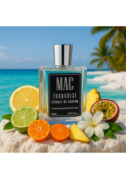 Machuu | Turquoıse Erkek Parfüm 50 ml | Ferah – Deniz Esintisi | Extrait De Parfum