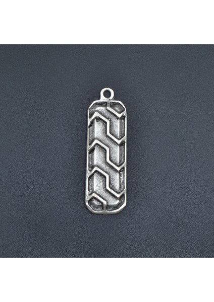 Çubuk Bar Gümüş Kaplama Kolye Ucu