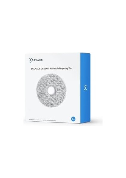 Ecovacs Yıkanabilir Paspas Pedleri 4 Adet Deebot X2 Omni/ T20 Omni/ T10 Omni/x1 Omni/x1 Turbo Serisi Vakum ve Paspas Temizleyici, Gri fiyatları
