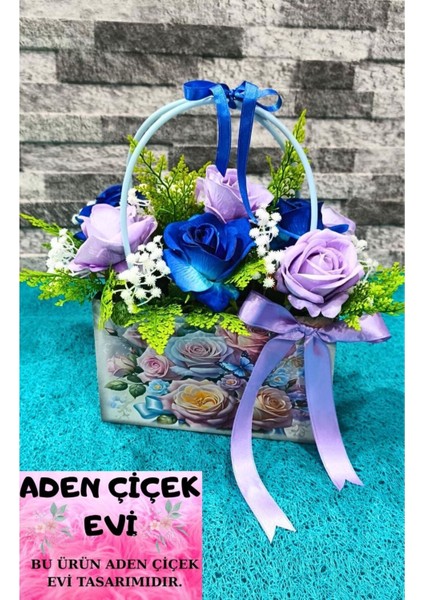 Hediyelik Kadife Gül Sepeti Özel Tasarım Gül Aranjmanı Sevgiliye Eşe Özel Gün Hediyesi fiyatları