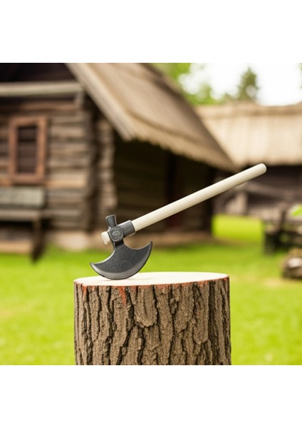 Eco Lounge Kayı (Iyı) Damgalı Nacak, Ay Balta – Çekiç Başlı, Küçük Boy, Ahşap Saplı 40 cm