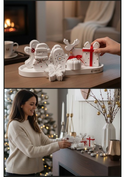 Dekoratif Beton Yılbaşı Setleri, Yeni Yıl Dekoru, Figür, Biblo, Obje, Yılbaşı Ağacı Süsü indirimleri