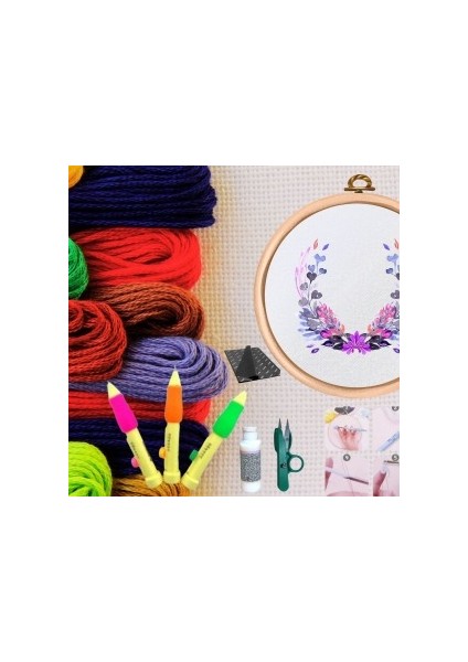 Punch Seti Nakış Seti Kasnaklı Kendin Yap Seti Seri 42