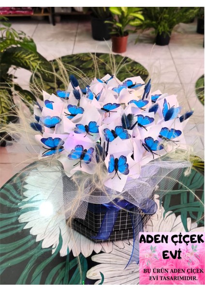 Kelebek Hediyelik Peri Ledli Sevdiklerinize Özel Gün Hediyesi