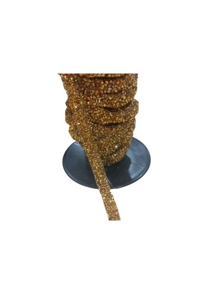 Silikonlu Yapıştırma Taş 1 cm Gold 1 Metre