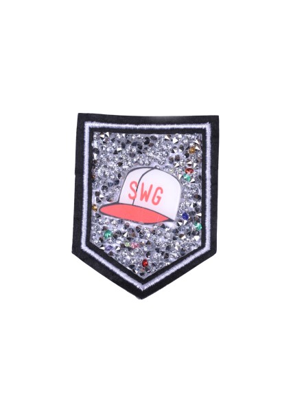 Aplike Ütü Ile Yapışan Taşlı Şapka Arma 5x5 cm