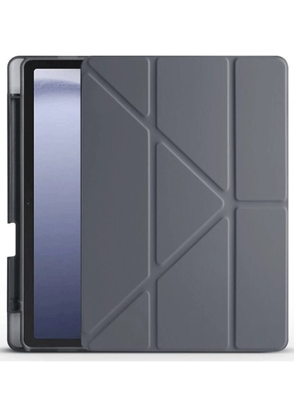 Xiaomi Redmi Pad Pro 12.1 Kılıf Kalemlikli Mars Tablet Kılıfı - Koyu GRI-(5796) - BI001V-4YERG