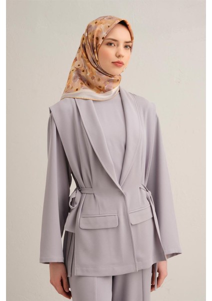 Çiçek Desenli Saf Ipek Sura Eşarp 9300D 37