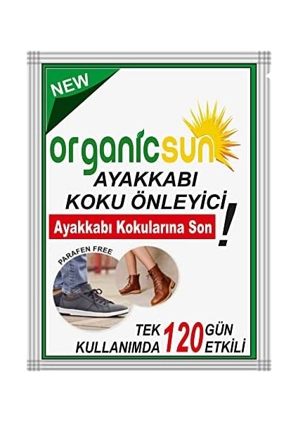 20&apos;li Paket Ayakkabı Koku Önleyici Giderici Toz 120 Gün Etkili Ayak Kokusu Tozu Giderici