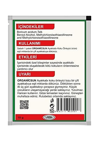 20&apos;li Paket Ayakkabı Koku Önleyici Giderici Toz 120 Gün Etkili Ayak Kokusu Tozu Giderici modelleri
