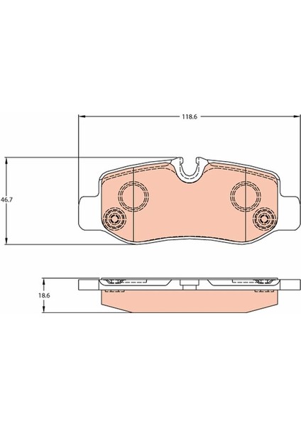 GDB2102 Fren Balatası Arka Mercedes Vıto W447 14> A4474200320