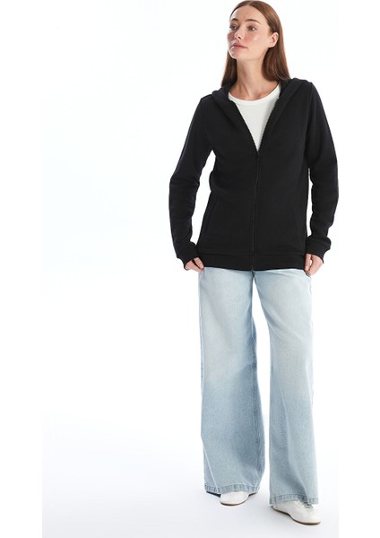 Yeni Sezon Kapüşonlu Kadın Kalın Fermuarlı Sweatshirt fiyatları