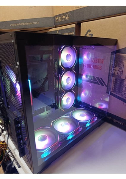Game Master F7 Lite 7 Fanlı Argb Kumandalı Kontrolcülü Gaming Pc Kasa Akvaryum Kasa modelleri