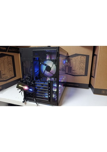 Game Master F7 Lite 7 Fanlı Argb Kumandalı Kontrolcülü Gaming Pc Kasa Akvaryum Kasa indirimleri