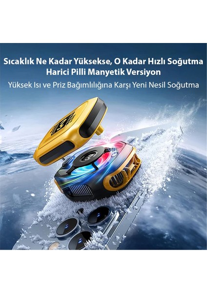 CX12 Pro 2000MAH Bataryalı Manyetik Cep Telefon Soğutma