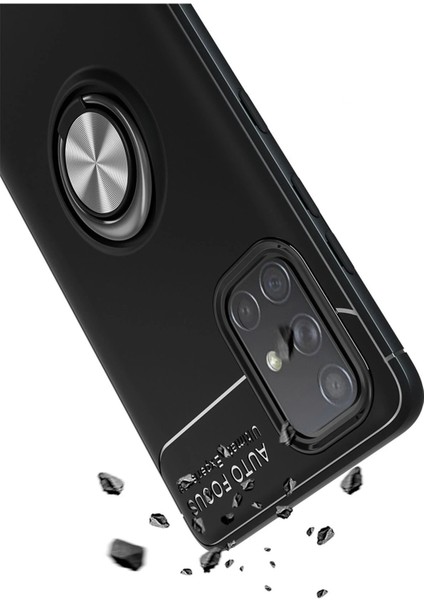 Samsung Galaxy M31S Kılıf Range Yüzüklü Silikon - MAVI-(5796) - ME001W-512WD2 fırsatları