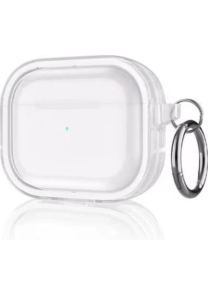 Airpods Pro 2 (2.nesil) Shiny Şeffaf Kılıf - Beyaz