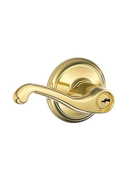 F51A Fla 505 Flair Kolu Anahtarlı Giriş Kilidi, Parlak Pirinç