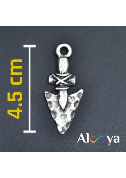 Antik Ok Ucu Gümüş Kaplama Kolye Ucu fiyatları