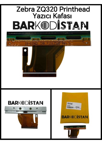 P1063035 Zebra ZQ310 ZQ320 Mobil Yazıcı Kafası 203 Dpi (Printhead) ve Fleks Kablosu