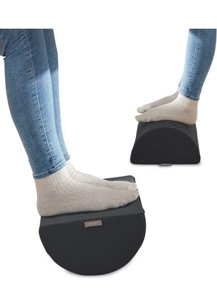 Çalışma Masası Ayak Desteği, Ayarlanabilir Bacak ve Diz Desteği, Ev Ofisinde Ideal, Omuz ve Sırt Ağrılarını Azaltır, Kumaş Kılıflı Köpük, Igr Sertifikalı, Ergo Cosy Serisi, Gri, 53710089