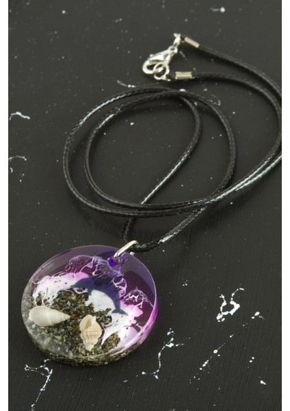 Ieg Yunus Deniz Efektli Epoksi Kolye