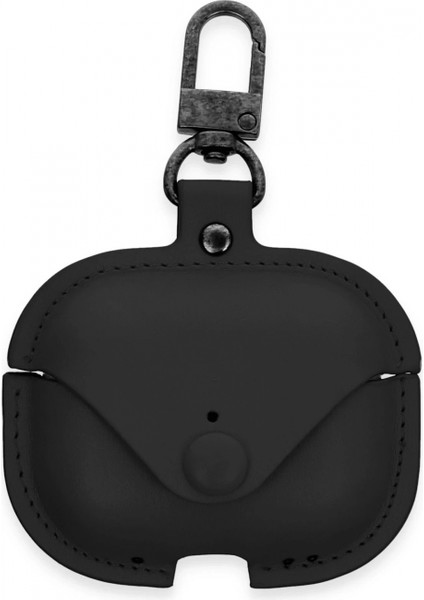 Airpods Pro 2 (2.nesil) Çanta Deri Kılıf - Siyah