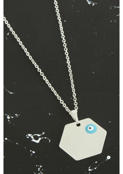 Ieg Altıgen Isim Yazılabilir Kolye modelleri