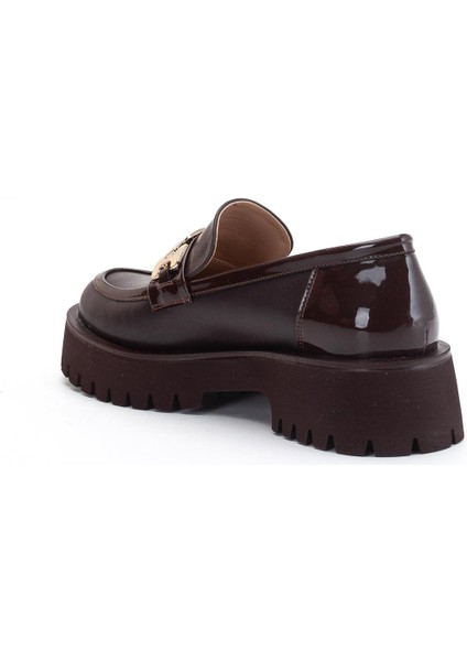 Kadın Casual Günlük Ayakkabı Kahverengi Suni Deri Aksesuarlı Hafif Taban indirimleri