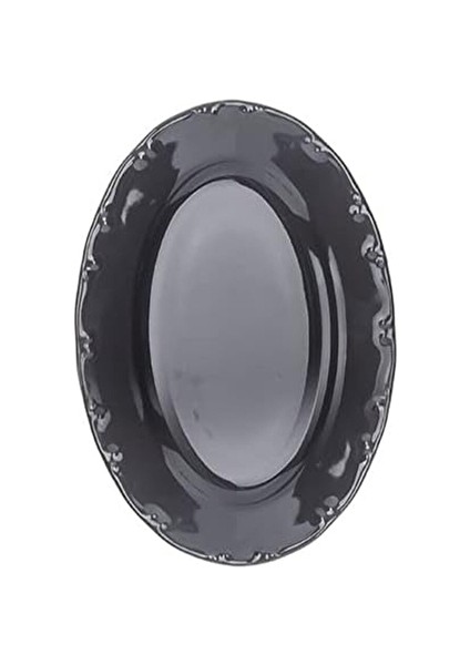 Liana Kayık Tabak 20 cm Gri (3 Adet)