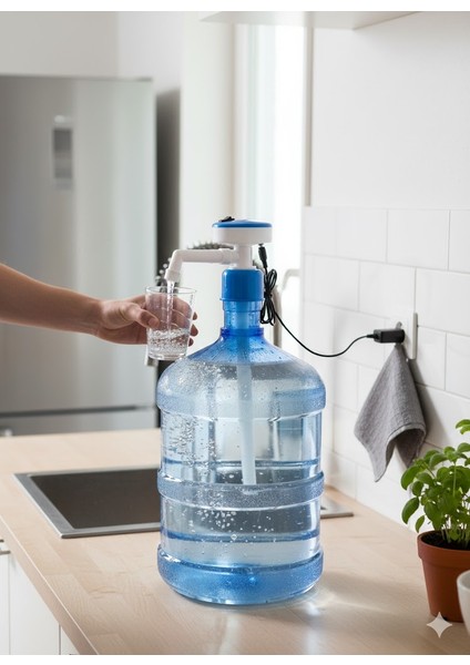 Elektrikli Damacana Su Pompası Adaptörlü – 18 L/dk Hızlı Akış – Otomatik Tek Tuş Su Pompası (19L Uyumlu) fiyatları