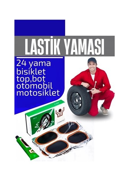 Turk Lastik Yaması 24 Adet Yama Seti