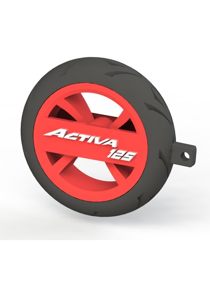 Honda Activa 125 Logolu Özel Tasarım Lastik Detaylı Motosiklet Anahtarlığı fırsatları