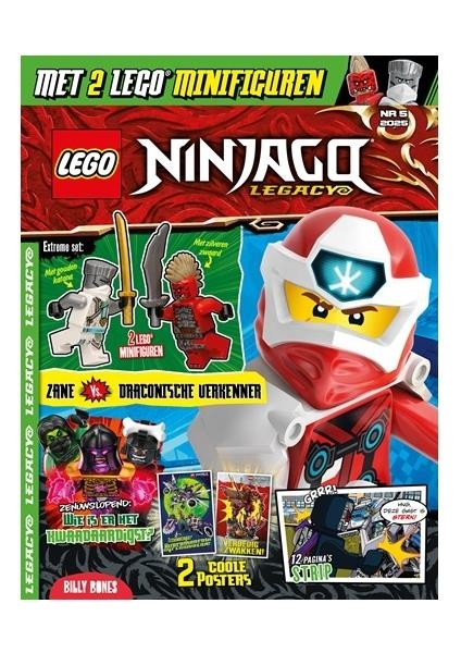 Ninjago Legacy Aylık Dergi 2025/5 - Almanca (Metal Kutu 2 Figür)