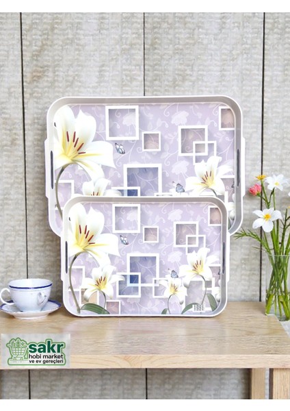 Tepsi Plastik Büyük Küçük Boy Ikili Tepsi Çay Kahve Tepsi sunum tepsisi fiyatları