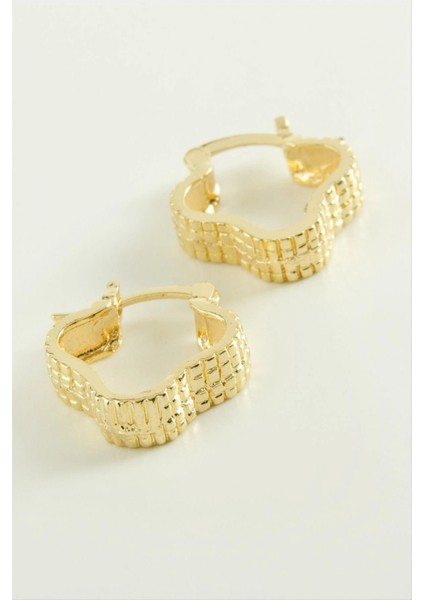 Yıldız Kilitli Halka Küpe