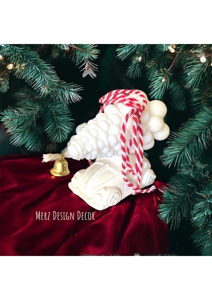 Mini Araba Üzeri %100 Doğal Soya Wax Vegan Yılbaşı Çam Ağacı 2 Li Mum fiyatları