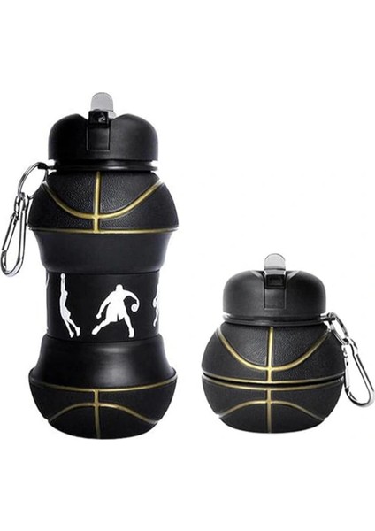Basketbol Topu Tasarımlı Akordiyon Su Şişesi