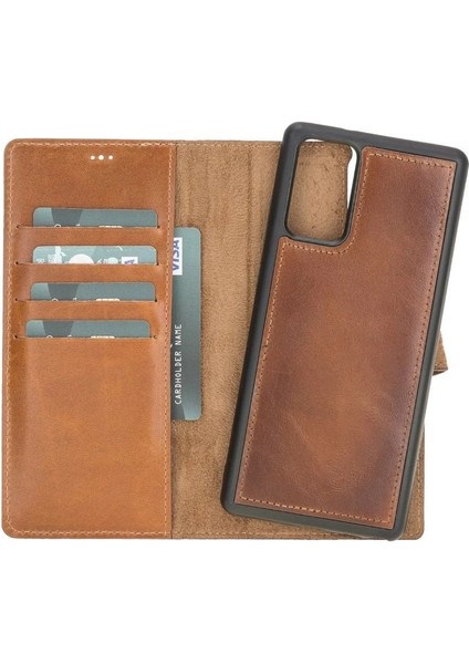 Samsung Galaxy Note 20 Uyumlu Deri Cüzdanlı Kılıf RST2EF Taba indirimleri