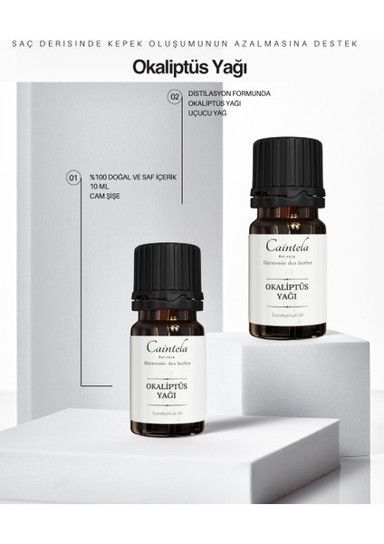 Okaliptus Yağı 10 ml – Saç Derisi Bakımına Destek, %100 Doğal ve Saf fiyatları