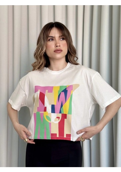 Baskılı Crop Tişört fiyatları