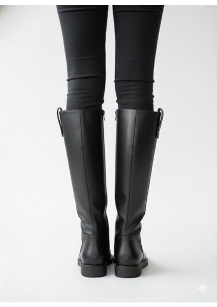 Trok Detaylı Rahat ve Şık Geniş Baldır Uygun Kadın Çizme TMD2025501 modelleri