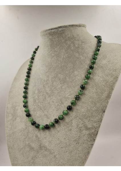 Ruby Ziosite 6MM/45CM Kolye