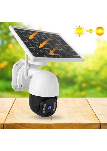 Solar Panelli Su Geçirmez Gece Görüş Destekli Wifi Bağlantılı Güvenlik Kamerası modelleri