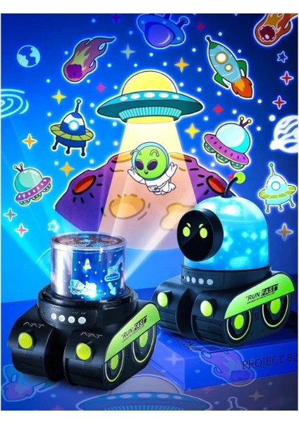 Robot Tasarımlı Projektör Gece Lambası