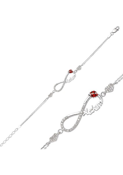 925 Ayar Gümüş Sonsuzluk Aşkım Bileklik BR0460132 (972972)
