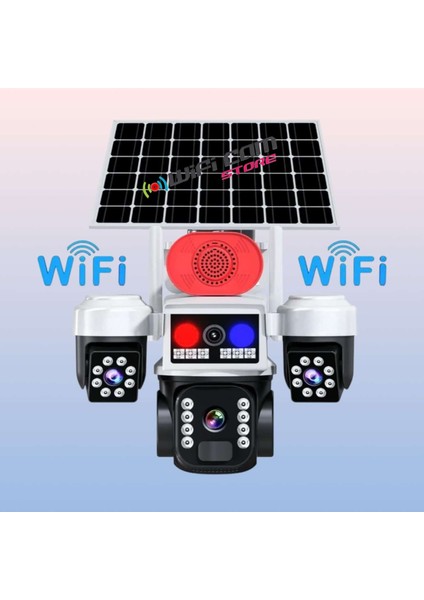 3 Kameralı Wifi Solar Kamera Wifi Ile Kullanılır (Sim Kartlı Değildir) fırsatları