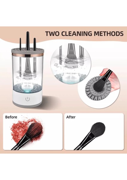 Otomatik Makyaj Fırçası Temizleme Makinesi/hızlı Kurutmalı - USB Şarjlı, Derin Temizleme modelleri